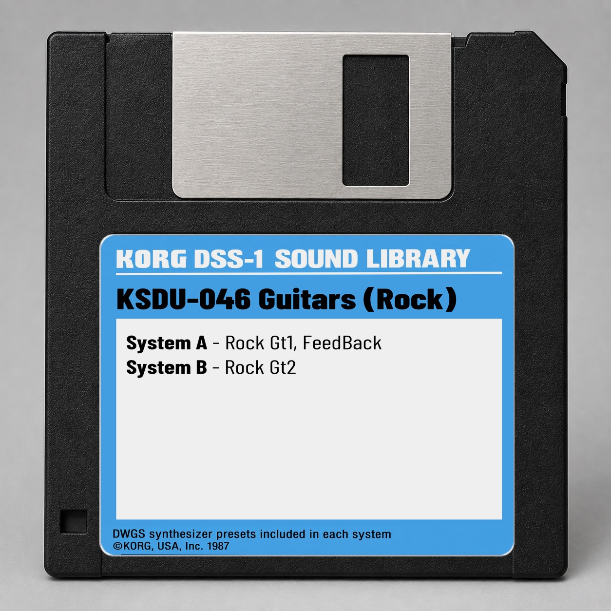 Korg DSS1/DDD1 Disk — KSDU-046 Guitars (Rock)