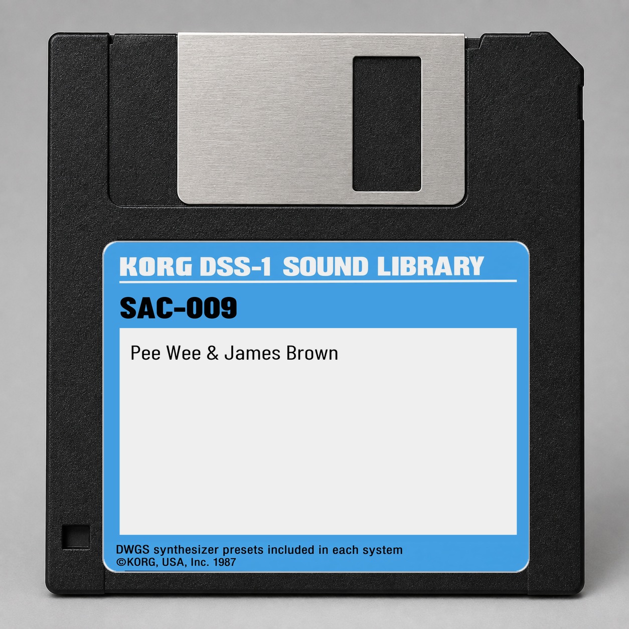 Korg DSS1 Disk — SAC-009 Pee Wee & James Brown