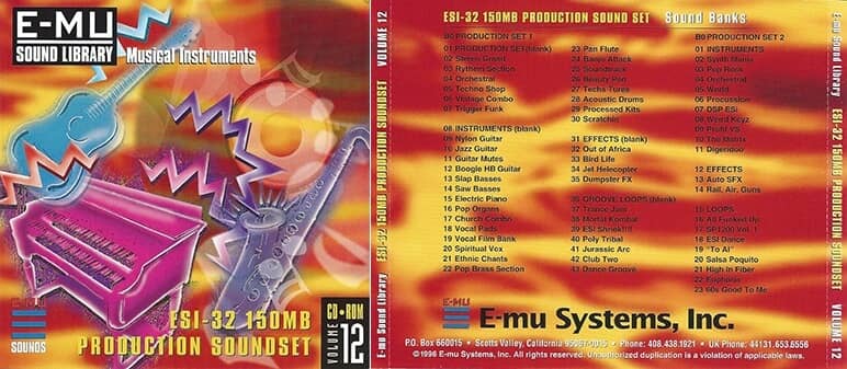 Classic Series Volume 12 - ESI-32 150MB Production Soundset