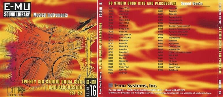 Classic Series Volume 16 – Twenty Six Studio Drum Kits and Percussion