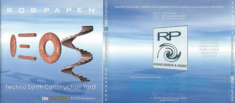 Rob Papen Techno Synth Construction Yard EOS CD-ROM